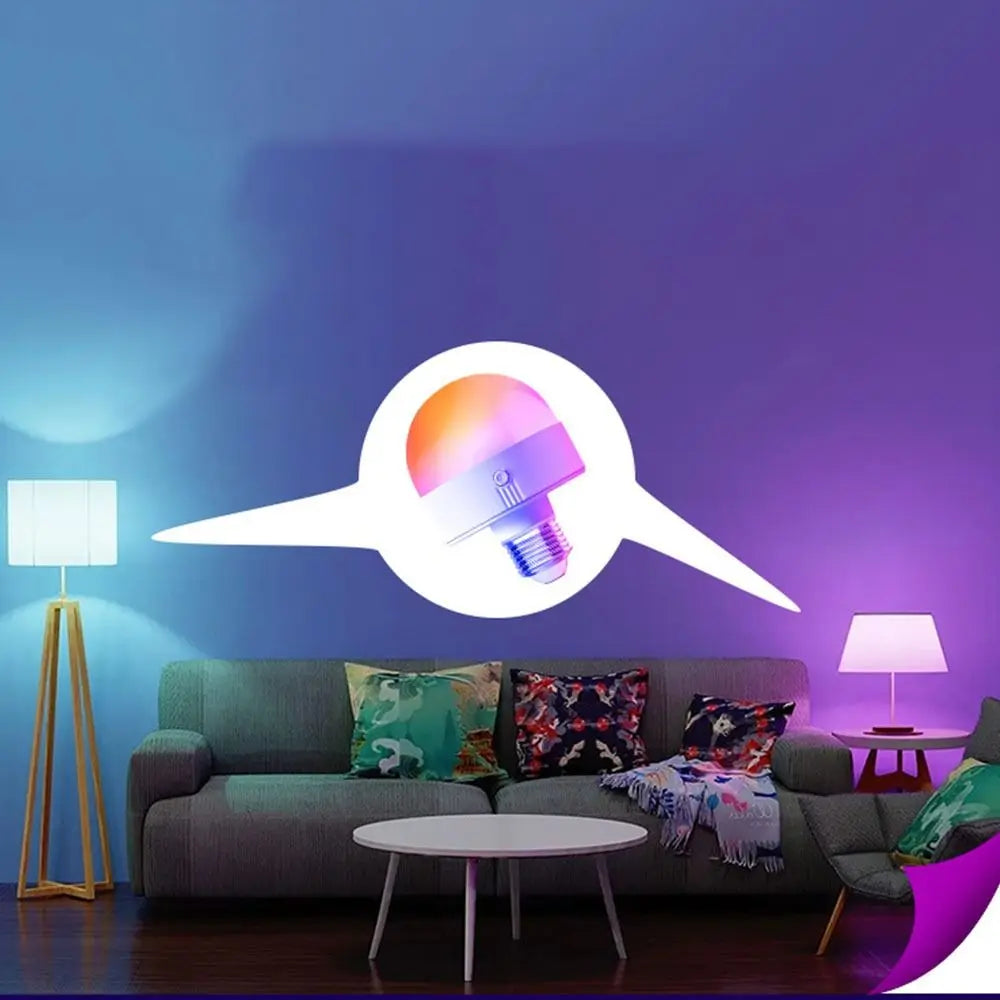 Atmosphere Light USB Rechargeable RGB Light Bulb With Remote Removable Base Emergency Bulb Dimming Timer Stage Lamp Bulb Home Vue RGB