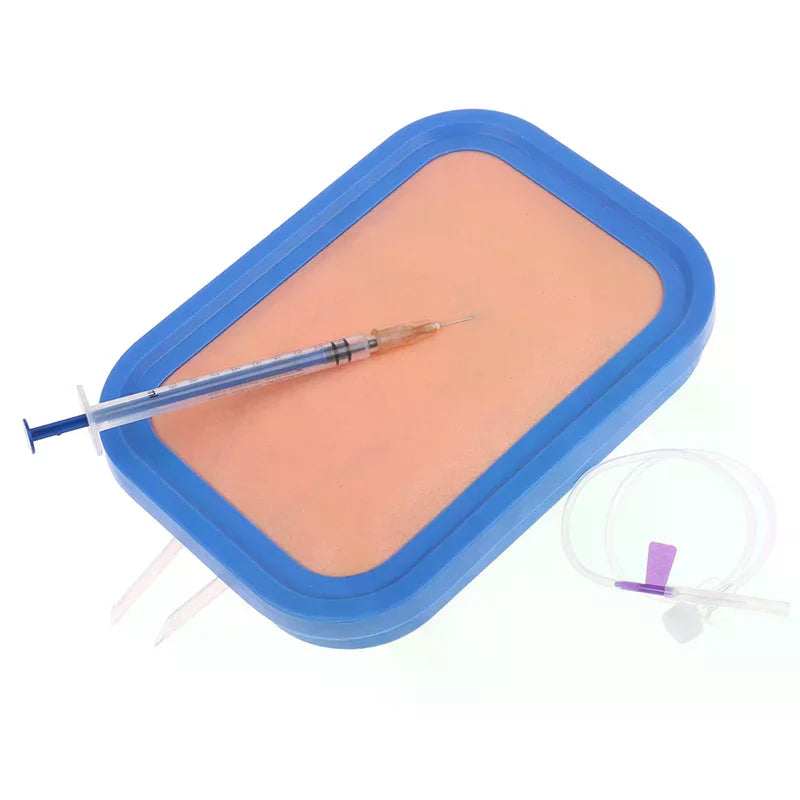 Human Skin Venipuncture IV Injection Training Silicone Pad Model Venous Blood Drawing Practice Moudel Set Vue