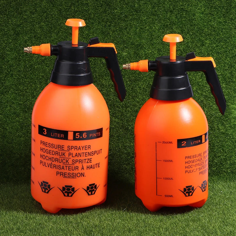 3/2L Handheld Pressure Sprayer Pump Spray Bottle Weed Killer Watering Can for Lawn Garden Plant Care Household Cleaning Vue