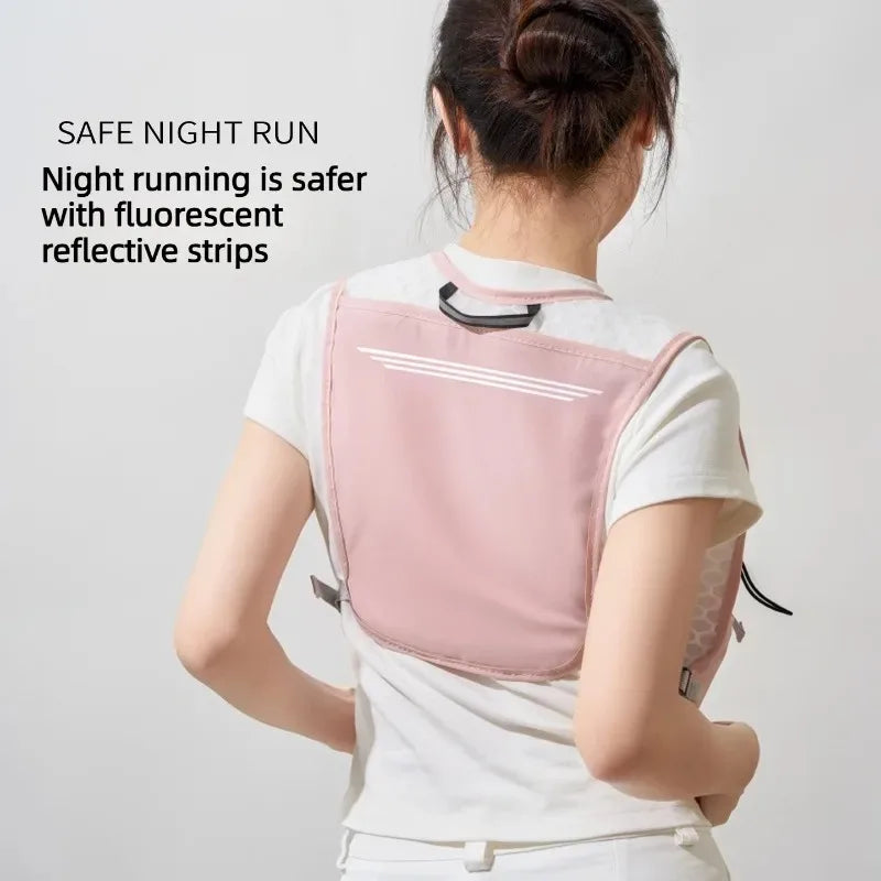 Ultralight Breathable Hydration Vest Reflective Safety Running Vest for Men Women Adjustable Cycling Hiking Marathon Backpack Vue