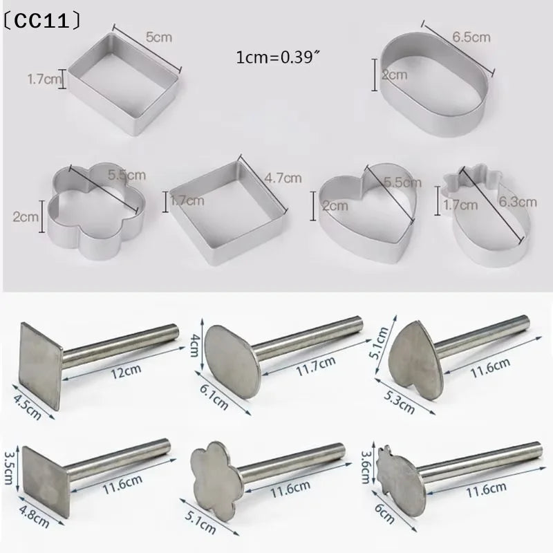 Rectangle Shape Pineapple Cake Pie Biscuit Cutter Mold Stainless
