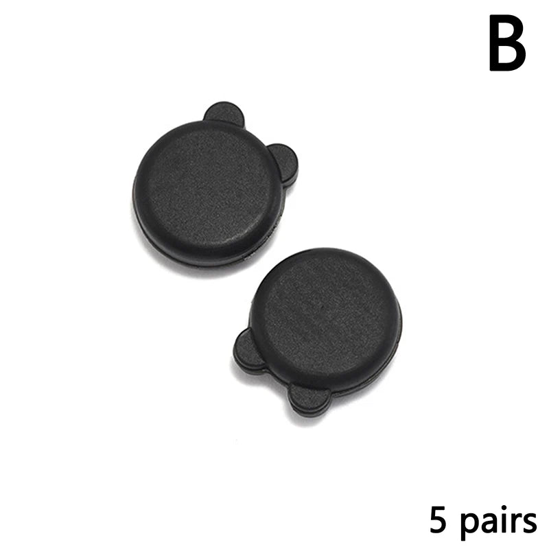 5 Pairs Silicone Glasses Ear Grip Cute Sports Eyeglasses Ear Hook Silicone Anti Slip Eyewear Temple Tips Sleeve Retainer Holder Vue B Black