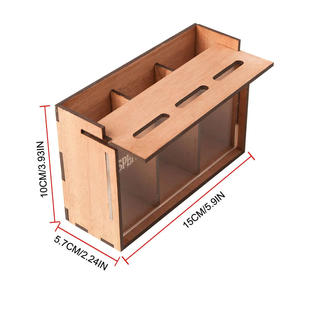 Money Bank for Adults Wooden 3 Compartments Removable Coin Saver Money Storage Organizer for Home Decoration Coin Banks Vue