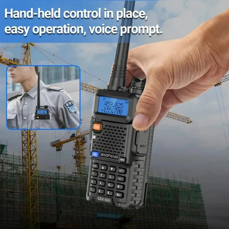 Baofeng UV-5R Radio Ham Radio Handheld UV5R Long Range Dual Band Rechargeable Two Way Radio Walkie Talkies for Hunting Camping Vue