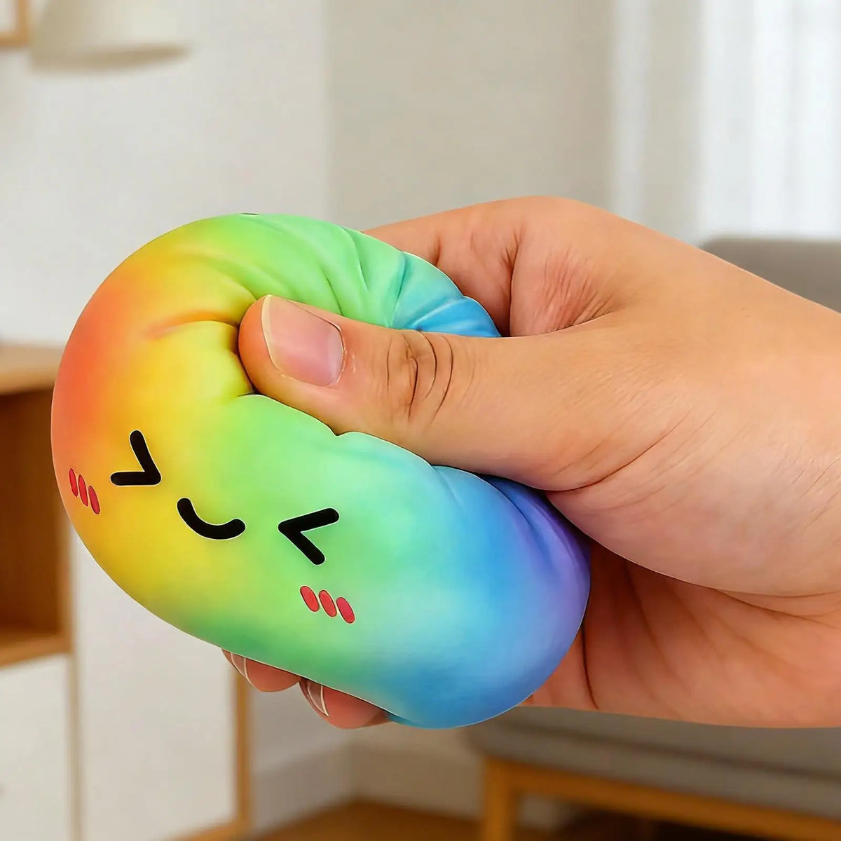 Cute Colorful Dumpling Squeeze Toy Cartoon Squeeze Dough for Kids Adult Party Favors Easter Basket Stuffers Classroom Home Vue