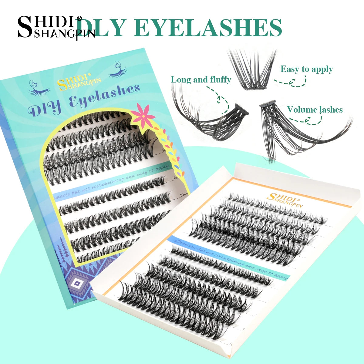 DIY Lashes D Curl Individual Lashes Extension Mix Lash Natural Look Makeup 120/200Pcs Clusters Faux Mink Eyelash Extensiones Vue
