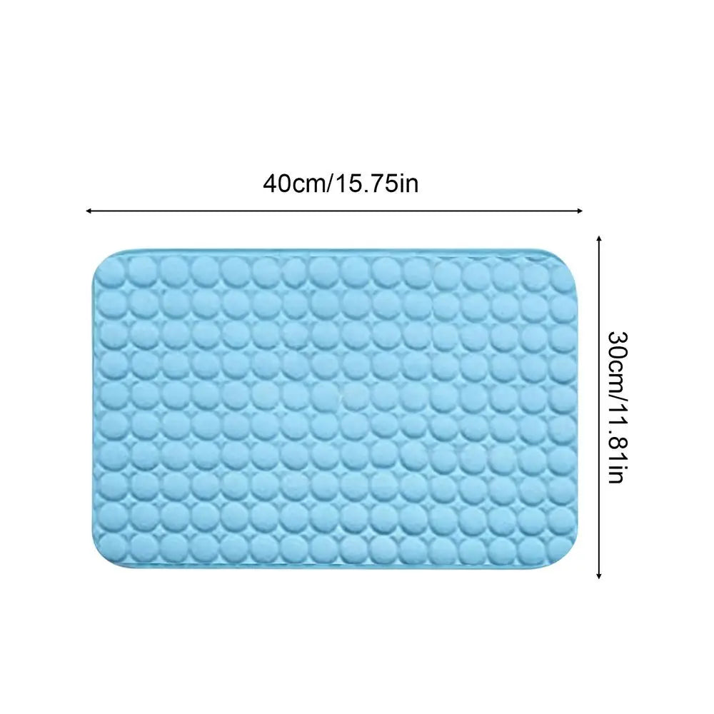 Multiple Sizes Dog Cooling Mat Breathable Sleeping Rug Extra Large Foldable Washable Soft Cat Cooling Pad Portable S/M/L/XL/XXL Vue S