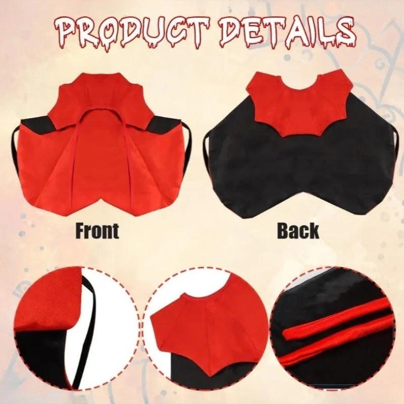 1-5PCS Adjustable Pet Halloween Cape with Hat for Dogs Christmas Costume Festive Outfit Party Dress Up Clothes for Small Large Vue