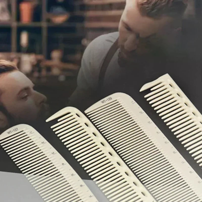 Scale Marked Professional Barber Comb Laser Ruler Hair Cutting Styling Tool Salon Hairdressing Plastic Modeling Brush Supplies Vue