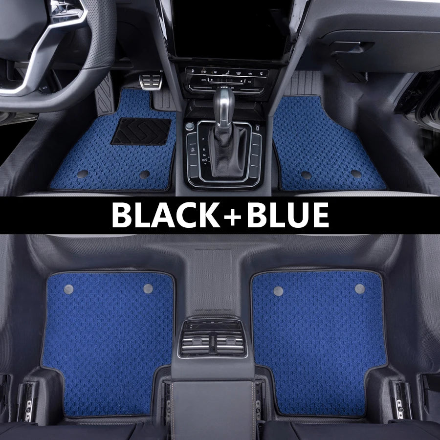 All-Weather TPE Car Floor Mat For BMW 3 Series E90 F30 F31 Wagon F34 2008-2025 Auto Carpet Cover Interior Protector Accessories Vue Black Blue -03 F34 GT 2012-2019