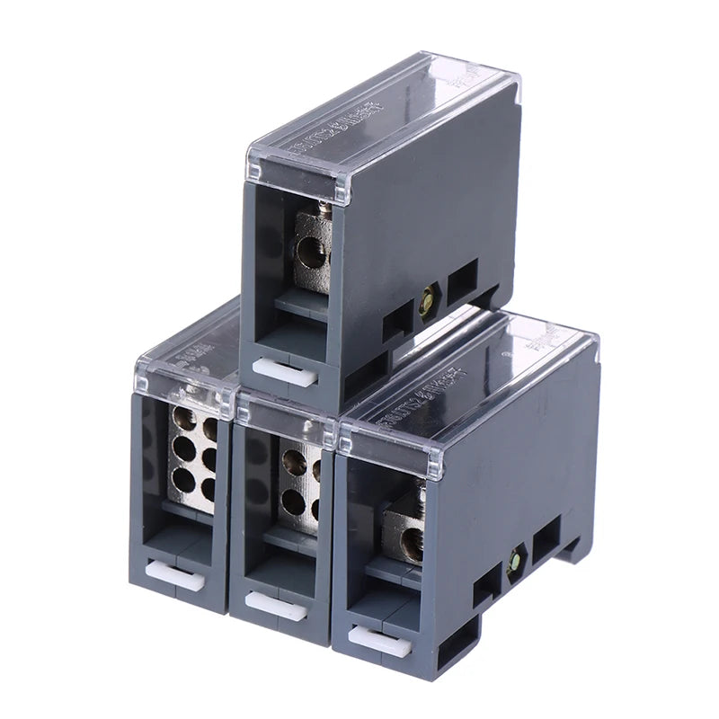 150A Din Rail Terminal Block Distribution Box One in Multiple out Universal Power Junction Box for Circuit Breaker Vue