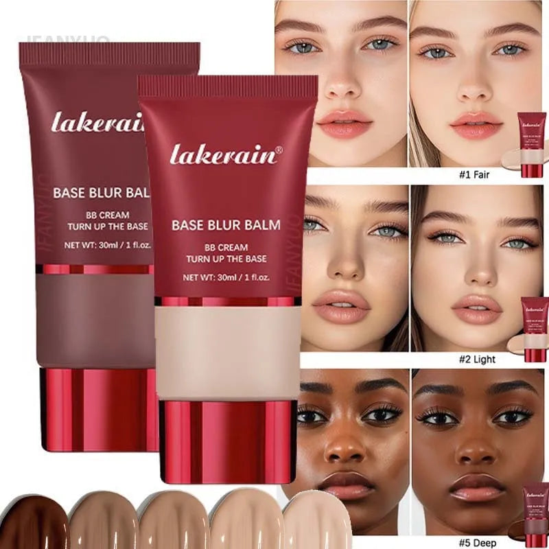 Soft Matte Foundation Light Natural BB Cream Concealer Moisturizing Face Brighten Makeup Base Long-lasting Coverage Cosmetic Vue