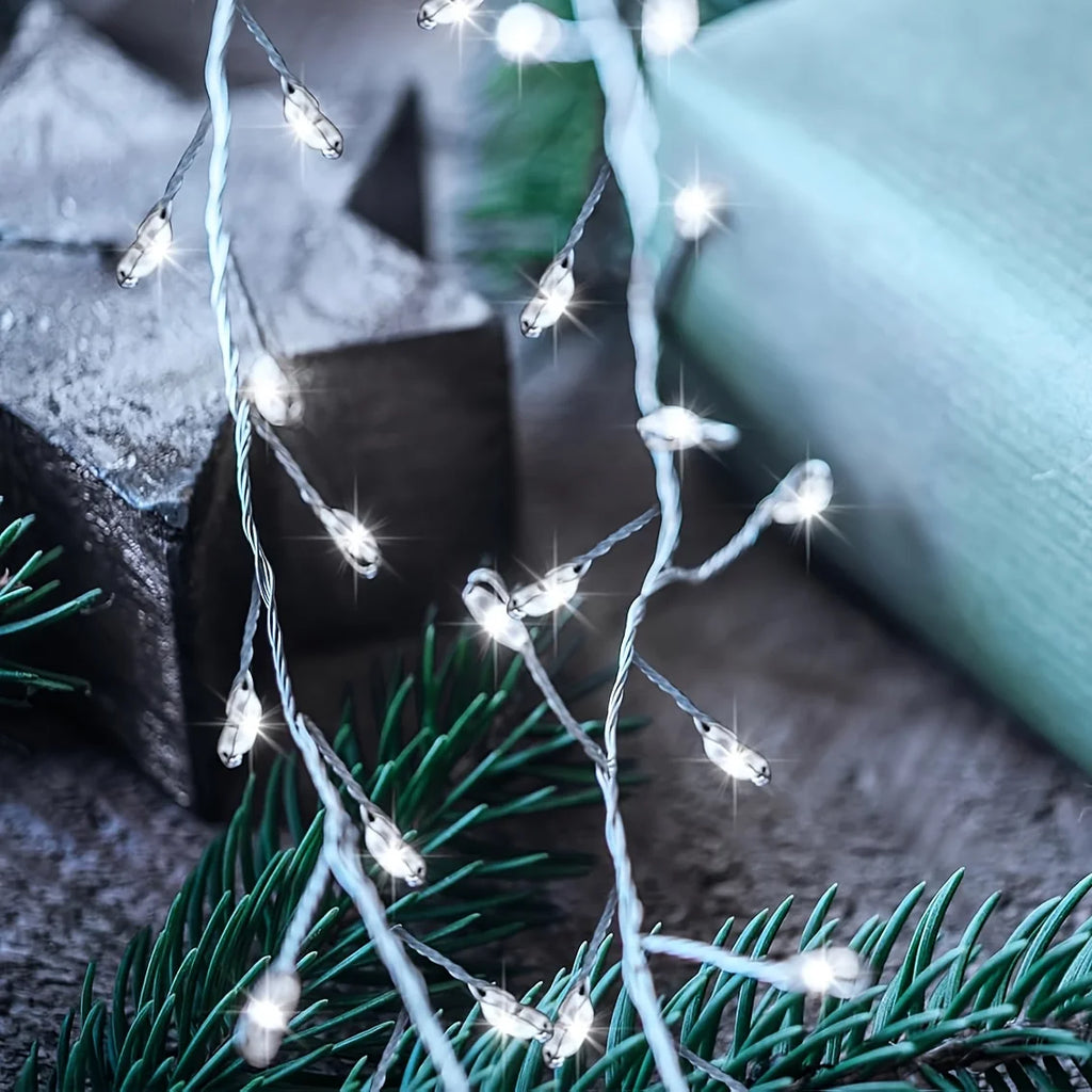 USB Plug-in Wild Firefly Cluster String Lights, Irregular Branch Burst Lamp, Flexible Wire Lights for Holiday Scene Ornament Vue