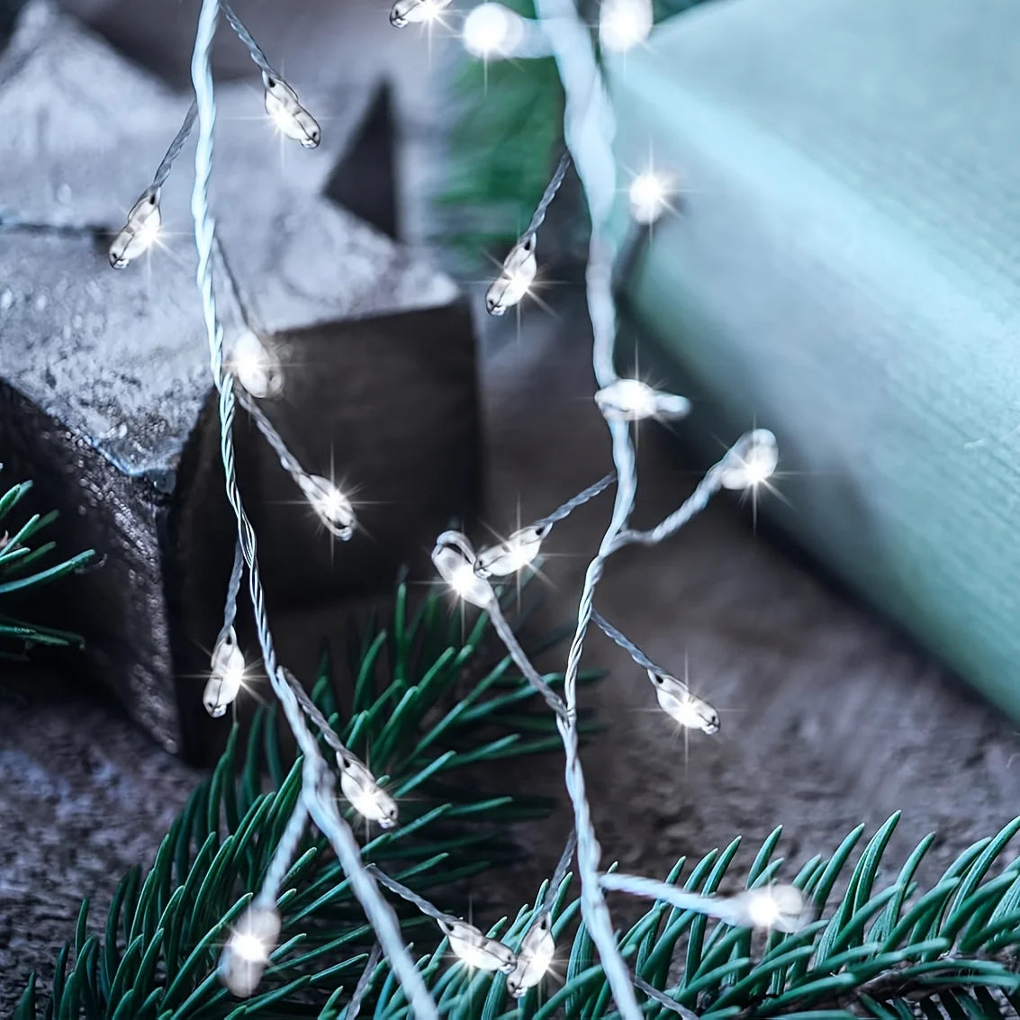 USB Plug-in Wild Firefly Cluster String Lights, Irregular Branch Burst Lamp, Flexible Wire Lights for Holiday Scene Ornament Vue
