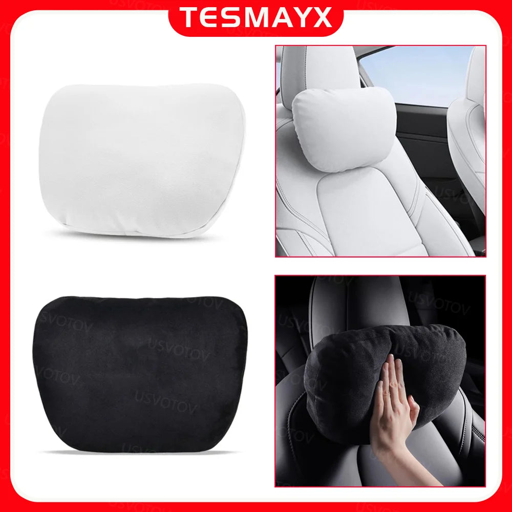 Comfortable Headrest Neck Pillow Support For Tesla Model 3 Y S X YL Genesis Hyundai Tucson Grandeur Avante Kia BMW Mercedes Benz Vue