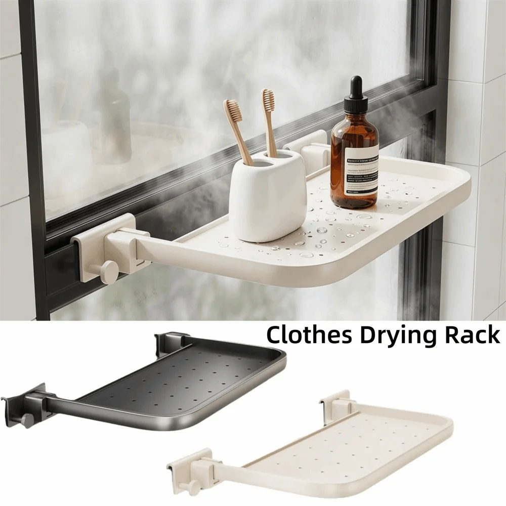 Foldable Clothes Drying Rack Multi-functional Easy To Install Hanging Shoes Stand Strong Load Bearing Adjustable Shoes Holder Vue