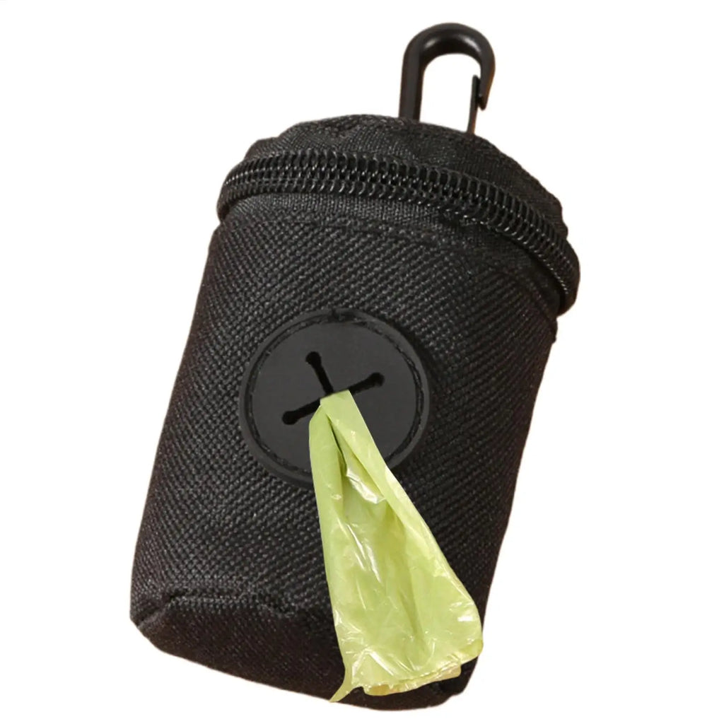 Dog Poop Bag Carrier with Clip Zipper Portable Waste Bag Holder for Small Medium Large Dogs Puppy Durable Keychain Loop Vue