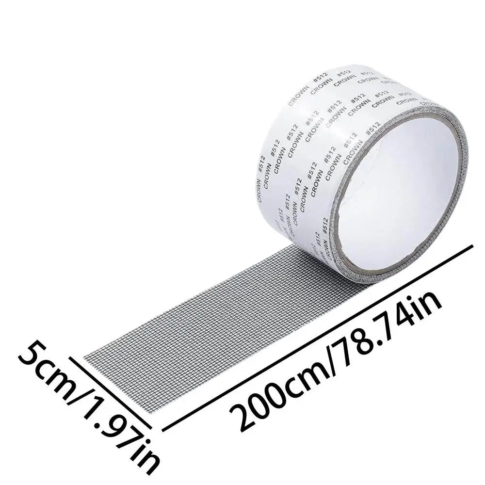 Window Screen Tape Strong Adhesive Cuttable Long-Lasting Mesh Tape for Tent RV Camper Sunroom Porch Balcony Gazebo Repair Tape Vue A