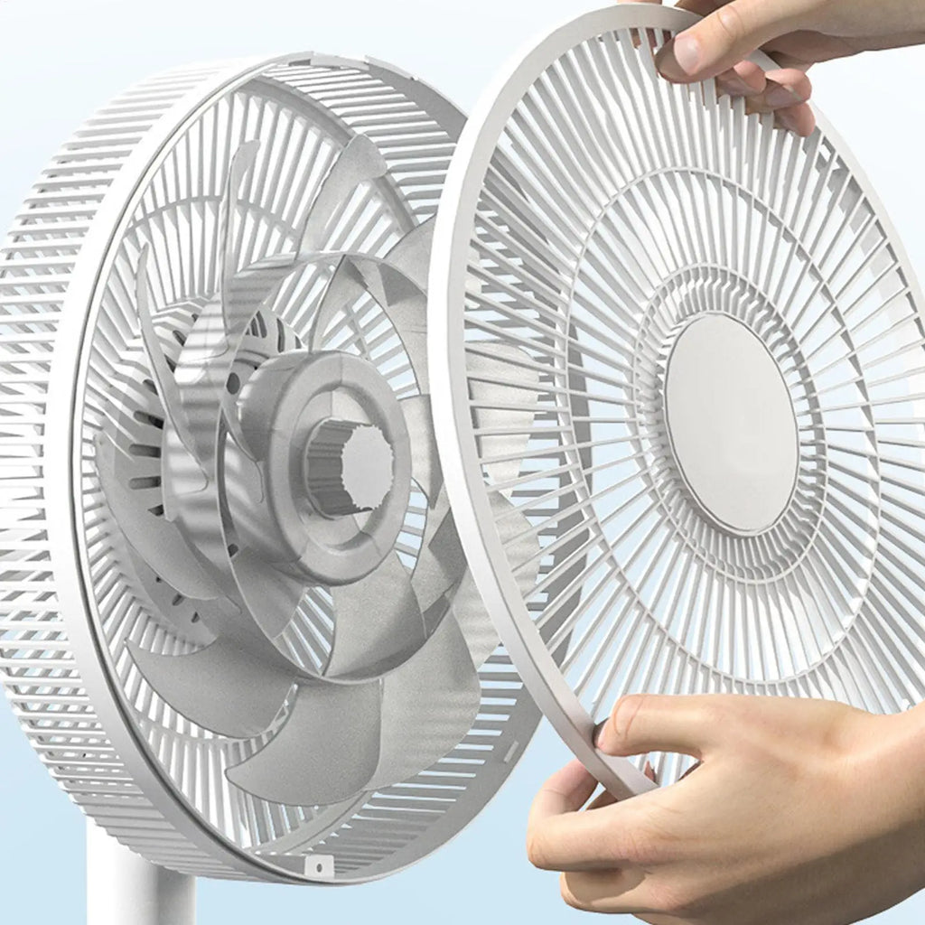 Oscillating Pedestal Floor Fan, Quiet Standing Fan for Bedroom Living Room, Adjustable Height Cooling Fan for Home Office Dorm Vue