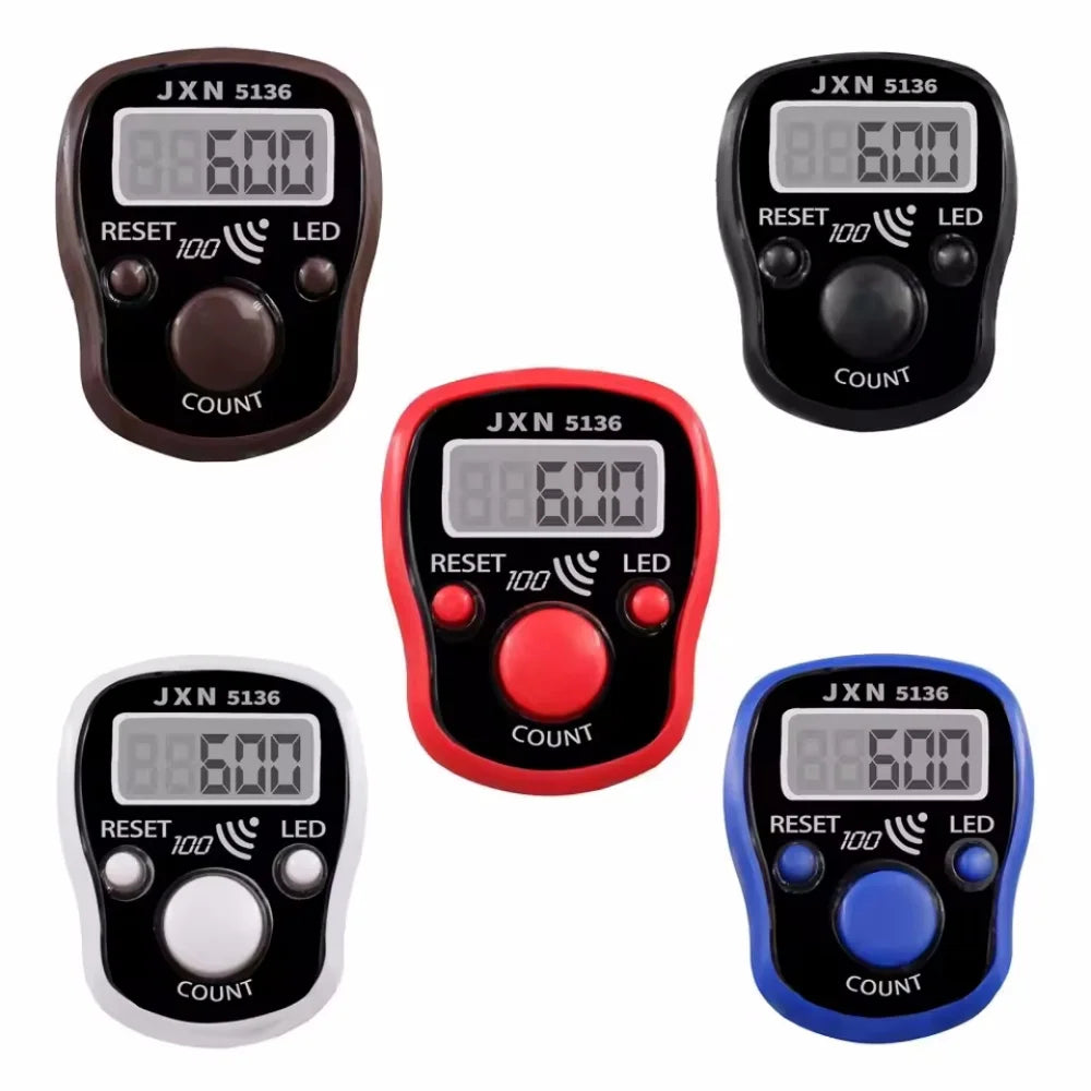 Mini Handheld Electronic Finger Counter Backlit LED Display High Precision Sensor Battery Powered Hand Tally Counter Counting Vue
