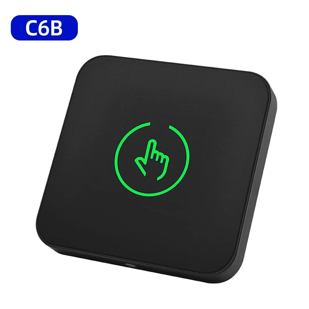 Backlight Push Touch Exit Button Infrared Contactless Door Release Switch for Access Control System With LED Indicator Vue C6B