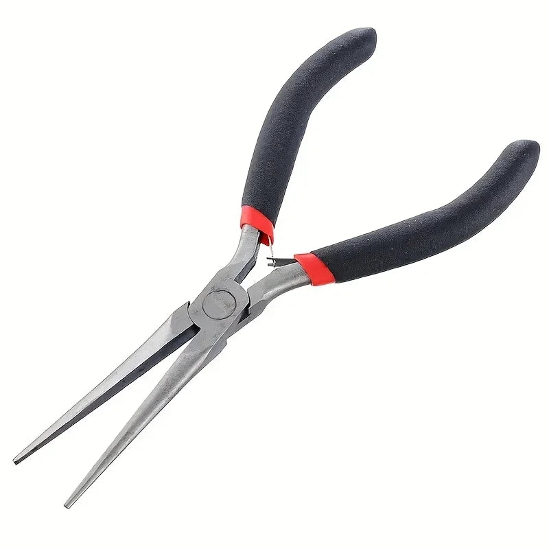 vvocci 1PC Needle Nose Plier Multi tool Repair Hand ToolLong Nose Plier Forceps Vue M410 black