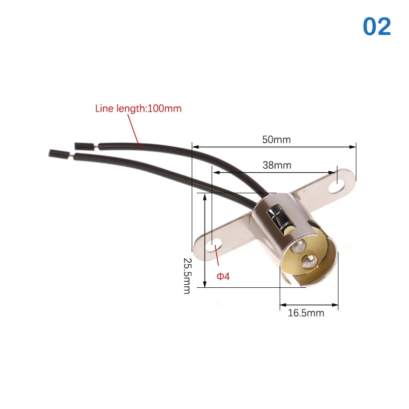 BA15D BA15S Lamp Base BA15D Lamp Holder BAY15D Base 1156 Lamp Base 1157 Lamp Holder BA15D DIY Ship Lamp Holder Vue 02
