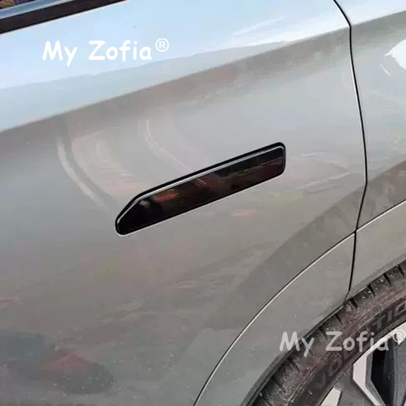 For Chery Tiggo 9 2025 2026 Car Exterior Door Handle Cover Trim ABS Protective Stickers Black Carbon Fiber Pattern Accessories Vue