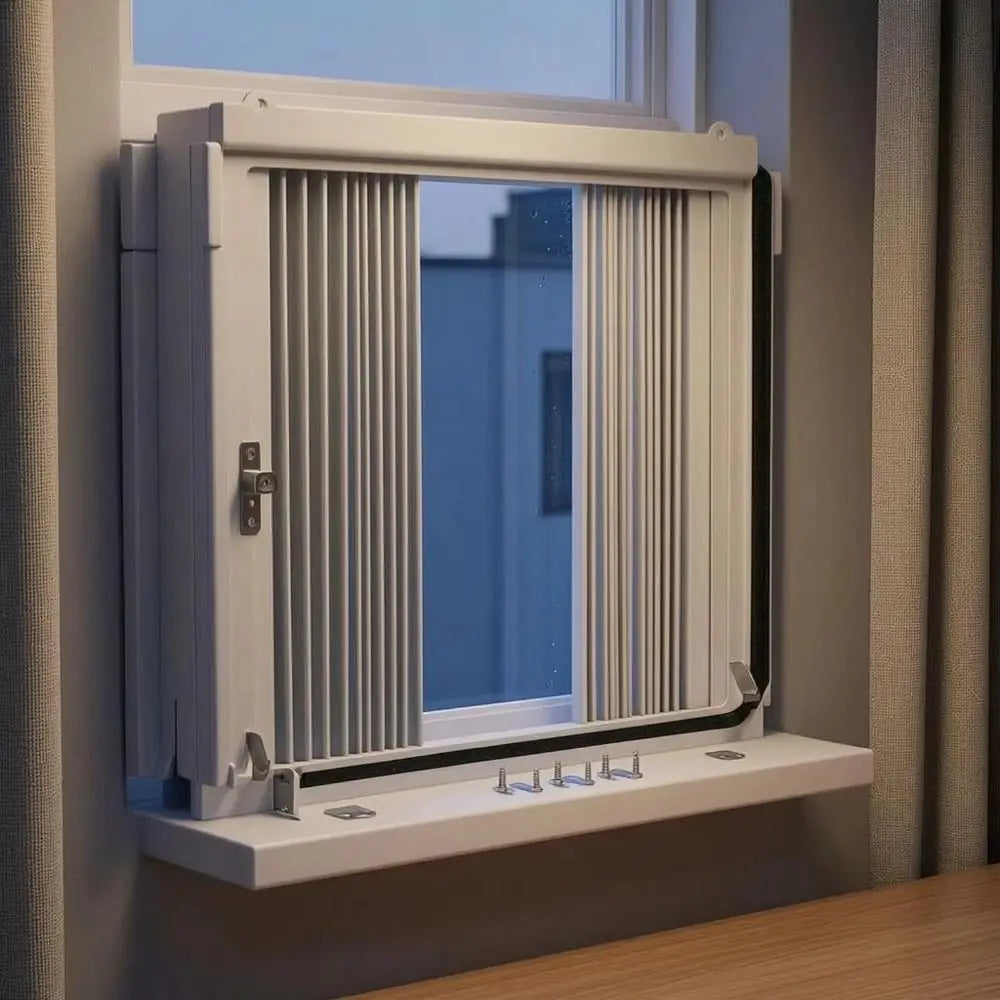 ABS Material Window Air Conditioner Side Panel Foldable Design Dustproof Function Air Conditioner Baffle Heat Insulation Vue