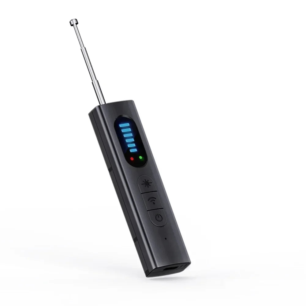Hidden Camera & RF Signal Detector – Anti-Spy Bug Scanner RF Signal Detector Vue Black