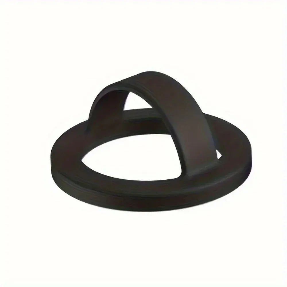 Magnetic Ring Clips - Silicone Material, 360° Rotating Magnetic Ring Holder Stand,Universal Finger Grip with Strong Attraction Vue black