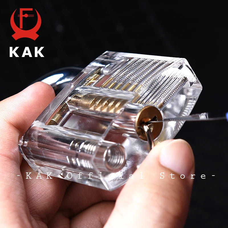 KAK 17PCS Lock Picking Tools Kits and Extractor Set for Home Car Locks Ideal for Beginners and Professionals Locksmith Tool Set Vue