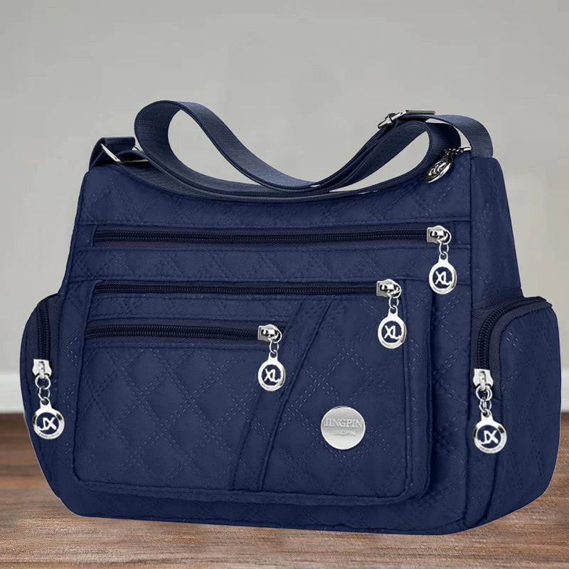 Square-shaped Versatile Men's Women's Crossbody Bag Large Fabric