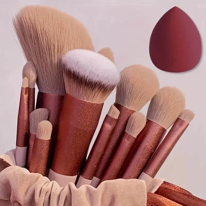 13Pcs Premium Makeup Brushes Set for Cosmetics Foundation Blush Powder Eyeshadow Kabuki Blending Makeup Brush Beauty Tool Vue