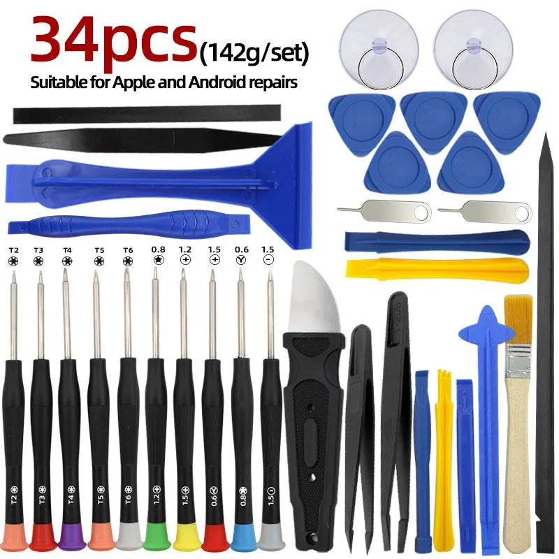 Precision Screwdriver Set For Mobile Phones, Laptops, Tablets, And Computers, Suitable For Small Maintenance And Disassembly Vue 34 piece set