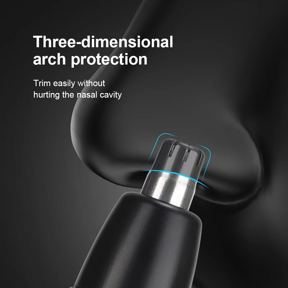 Electric Nose Hair Trimmer USB Rechargeable Digital Multifunctional Face Shaver Lips Eyebrows Hair Remover Razor Vue