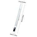 Type C Rechargeable Motion Sensor Light Magnetic USB Rechargeable Desk Lamp Motion Sensor LED Display Under Cabinet Lights Vue Silver 1200mAH
