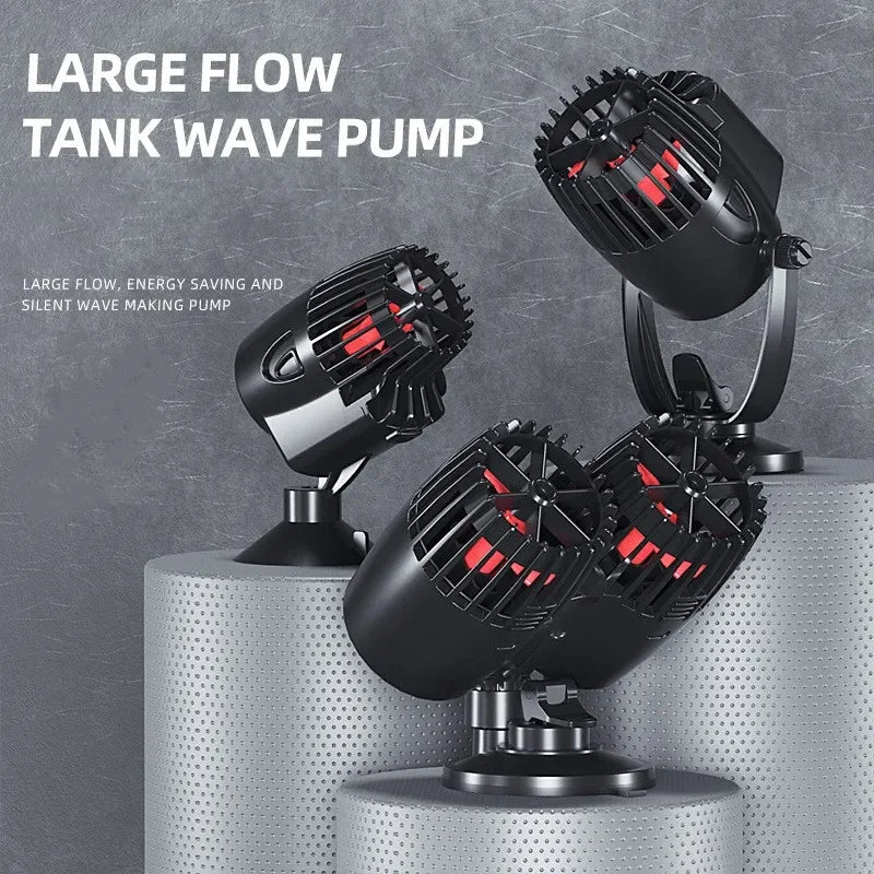 Aquarium Submersible Wavemaker Wave Maker Pump Water Circulation Pump Ultra-Silent Flow Surf Pump for Freshwater Saltwater Tank Vue