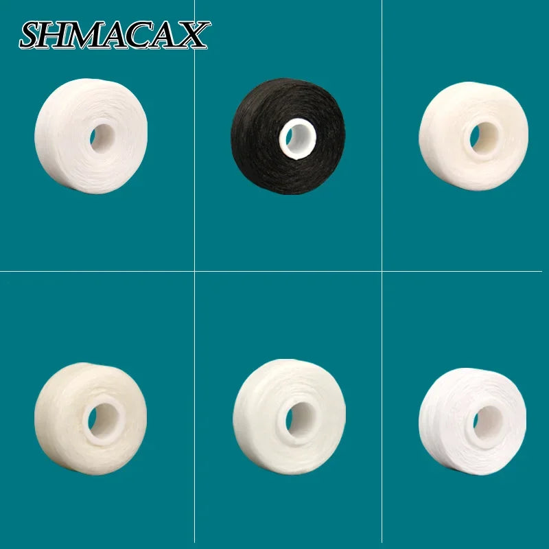 5Rolls Dental Flosser Built-in Spool Wax Mint Flavored Nylon Thread Polyester Thread Multiple Materials Replacement Flat Wire Vue