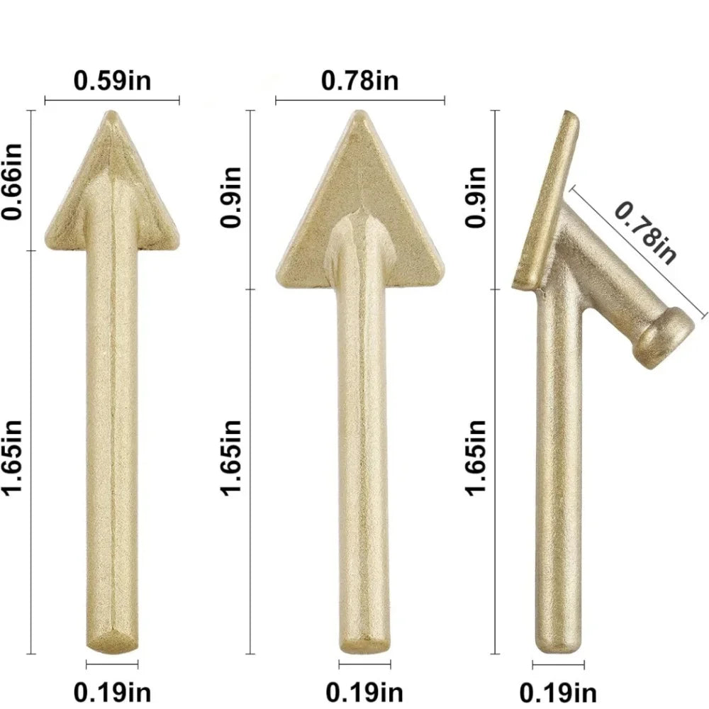 3/6pcs Soldering Iron Tips Set Copper Triangular Smoothing Head Replacement Tips for 80Watt Plastic Welder Repair Tool Vue