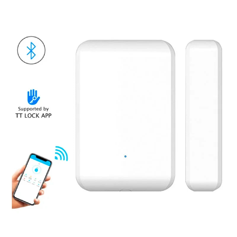 YRHAND Wireless TTLOCK Compatible Door Sensor Bluetooth Door Status Sensor Works With TTLOCK Smart Lock Access Control System Vue