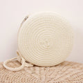 Round Straw Bag Women Woven Beach Crossbody Ladies Cute Shoulder