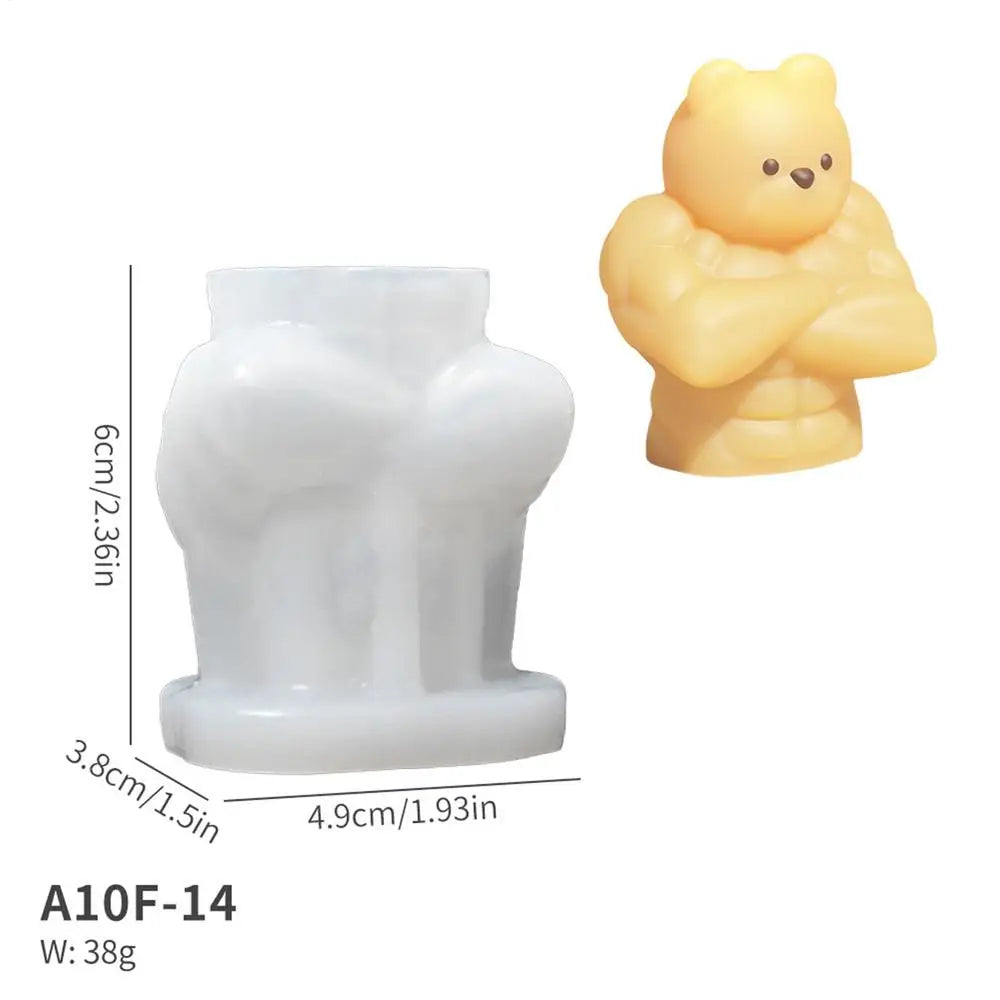 Silicone Bear Mold – Candle, Soap & Resin Casting Mold Silicone Craft Mold Vue S