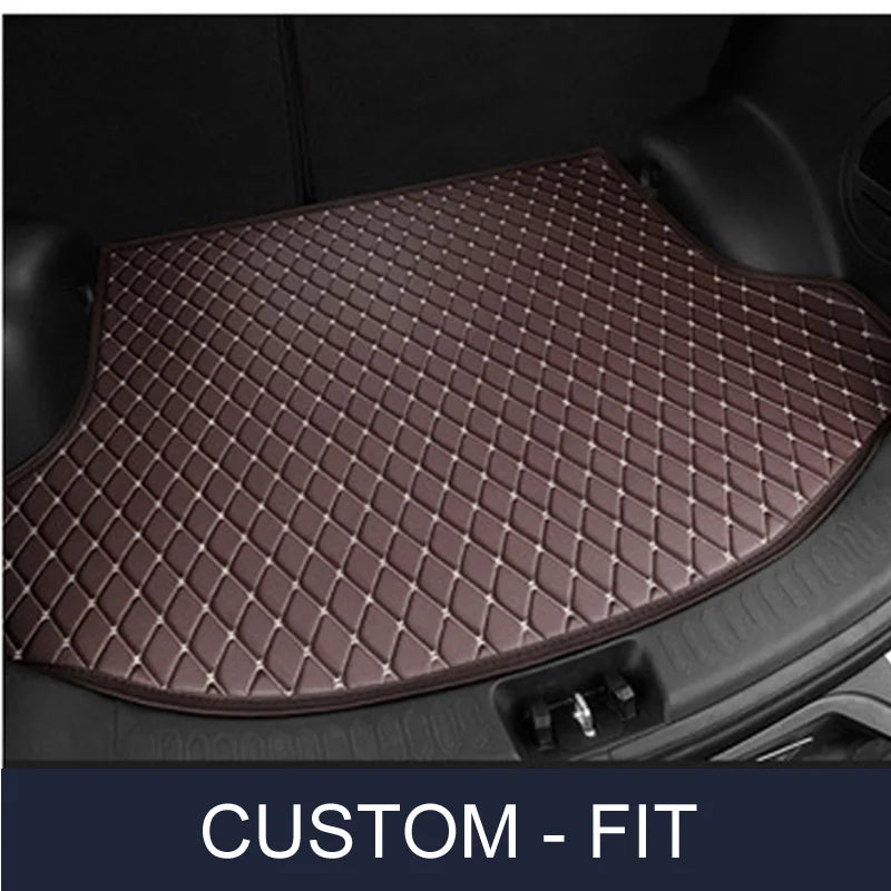 Car Trunk mat Custom leather For Audi,BMW, Toyota, Mercedes-Benz,Tesla,All brand cars Fit 2006-2022 Car Model Vue