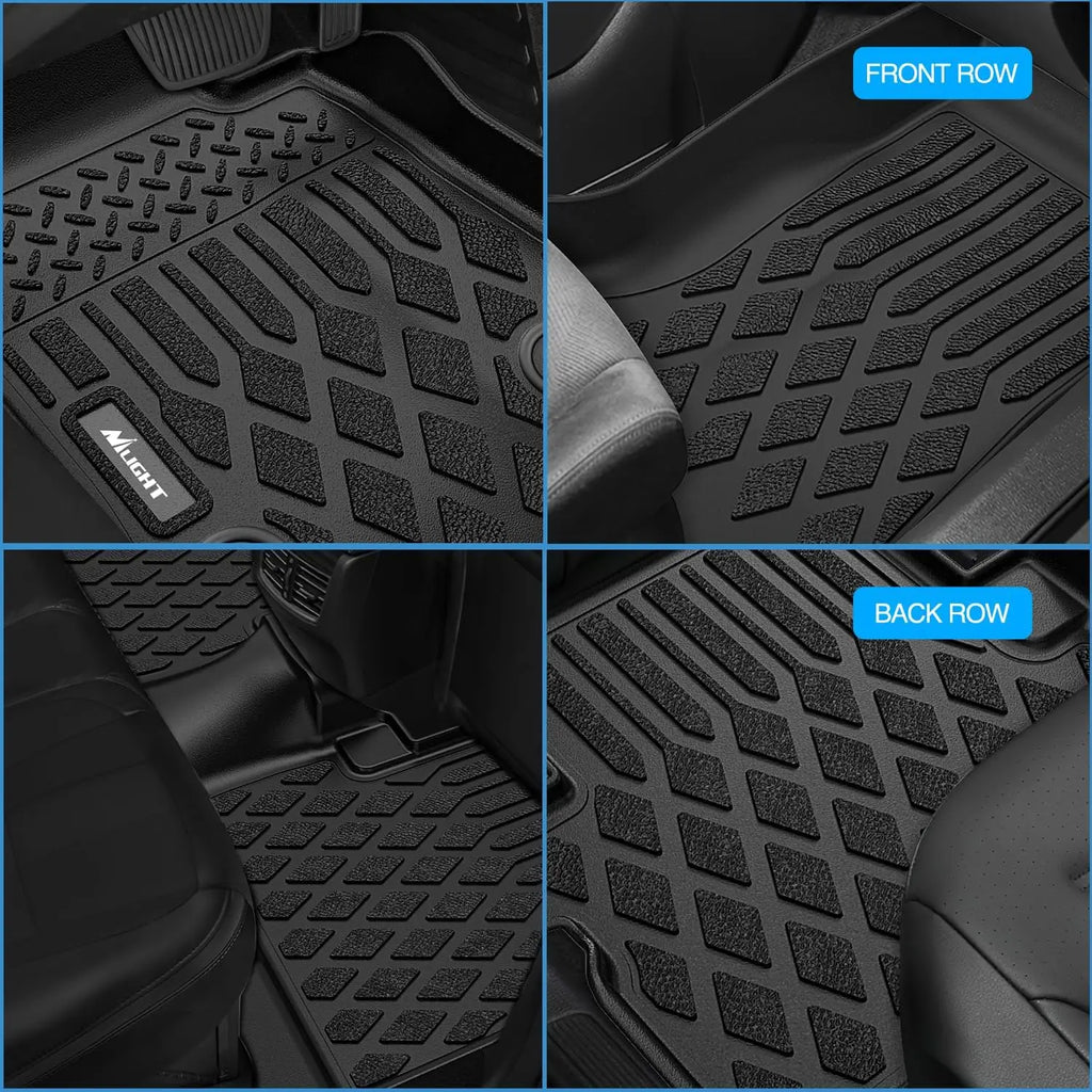 Nilight Custom Fit TPE Floor Mats All Weather Waterproof Heavy Duty Car Floor Liners for Toyota Sienna 2013-2020 7 Passenger & 2021-2024 8 Passenger, Anti-Slip Interior Protection Auto Accessories Vue