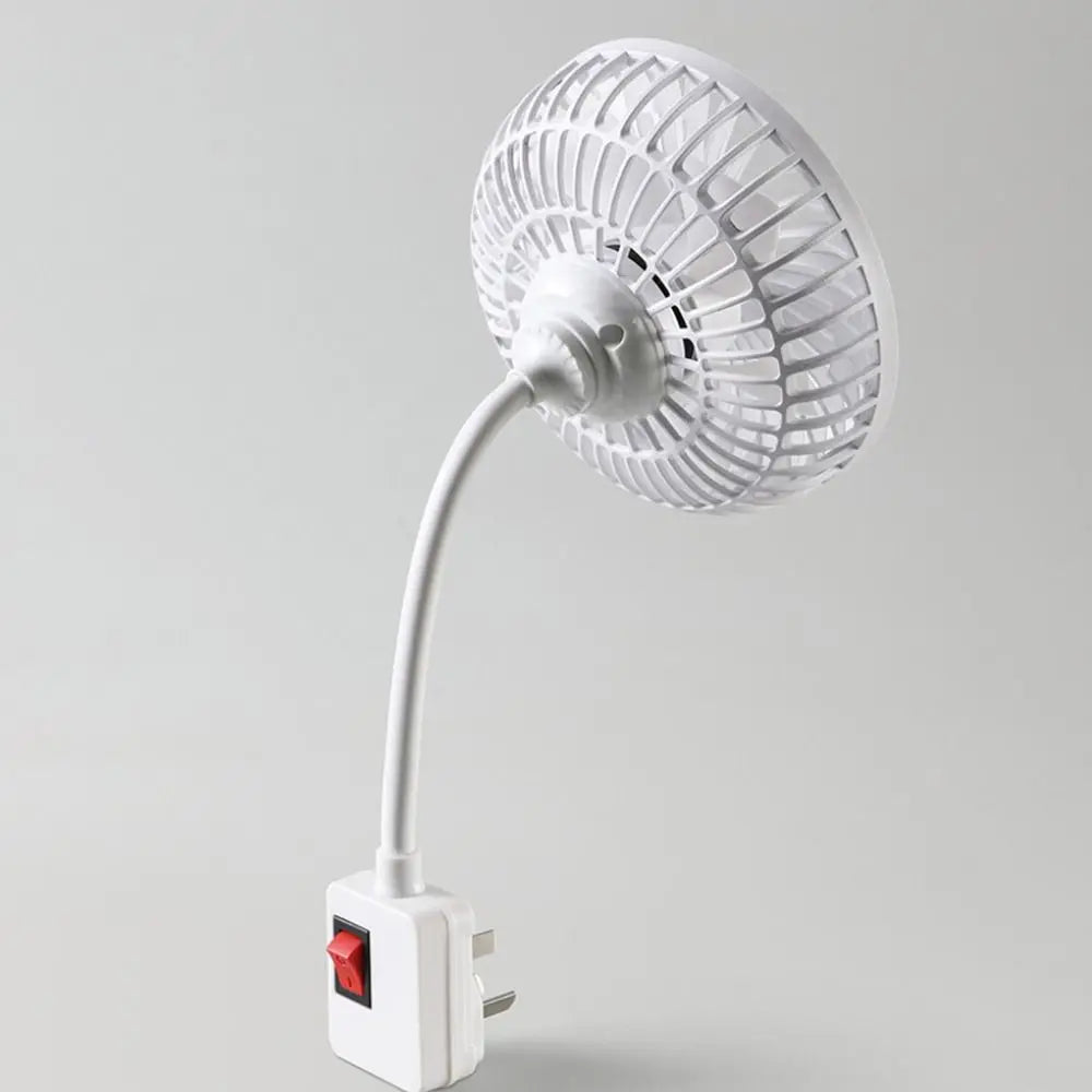3-Prong Plug Wall Socket Fan Five-leaf Wall-mounted Cooling Energy Vue