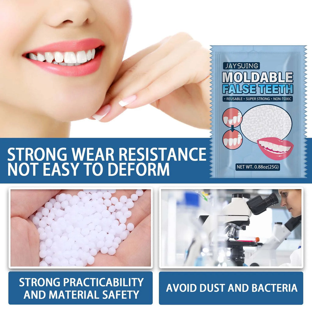 Solid Dental Gel, Vampire Fake Teeth for Halloween Cosplay Costume Party, Tooth Repair Gel & Tooth Cavity Filler Vue