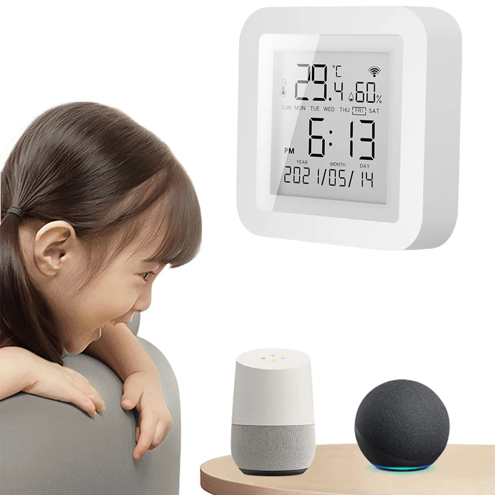 WiFi Smart Thermometer Hygrometer – Alexa & Google Home Smart Climate Sensor Vue
