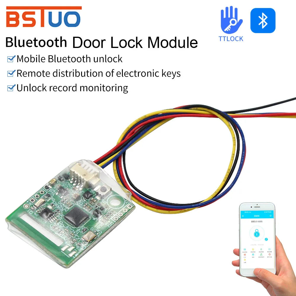 TTLOCK Phone Bluetooth Electronic Lock Module Automatic Switch Control Module NO Proximity switch and G2 Gateway WIFI Connection Vue