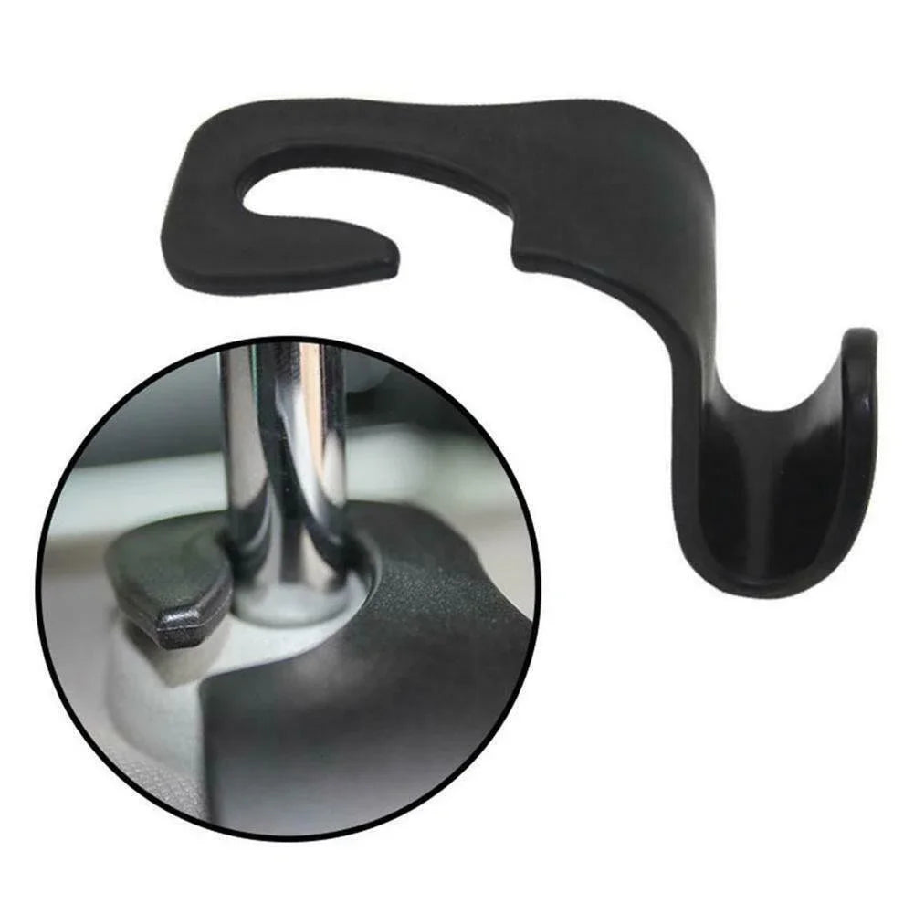 vvocci 4PCS For Auto Rear Purse Bags For Handbag Car Seat Headrest Hook Clothes CoatsSeat Organizer Hanger Storage Holder Vue
